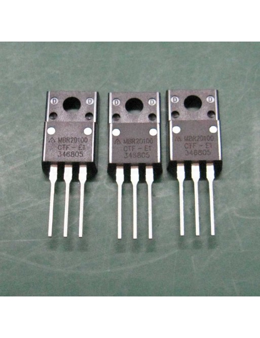 3 X diode Schottky MBR20100CT 20A (10a par diode) 100v TO-220