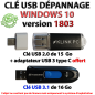 Clé USB de dépannage Windows 10 version 1803 (Redstone 4)