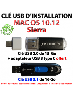 Clé USB installation Mac OS...