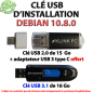 Clé USB d'installation Debian 10.8.0