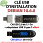 Clé USB d'installation Debian 10.6.0