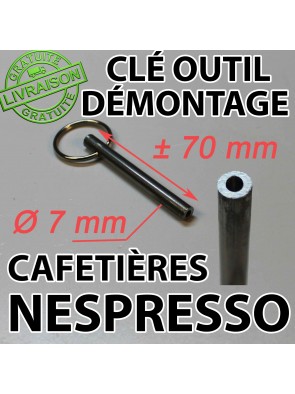 Clé outil ovale pour le démontage de cafetières Nespresso