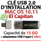 Clé USB d'installation Mac OS 10.11 El Capitan (Klink PC)