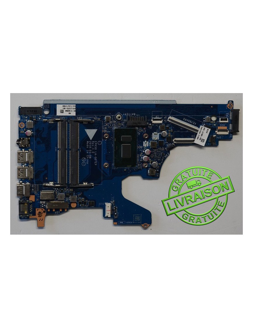 Carte Mère pour HP LAPTOP 15DA I37020U L20373601 EPK50 LAG07EP