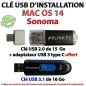 Clé USB de dépannage & installation Mac OS 14 Sonoma