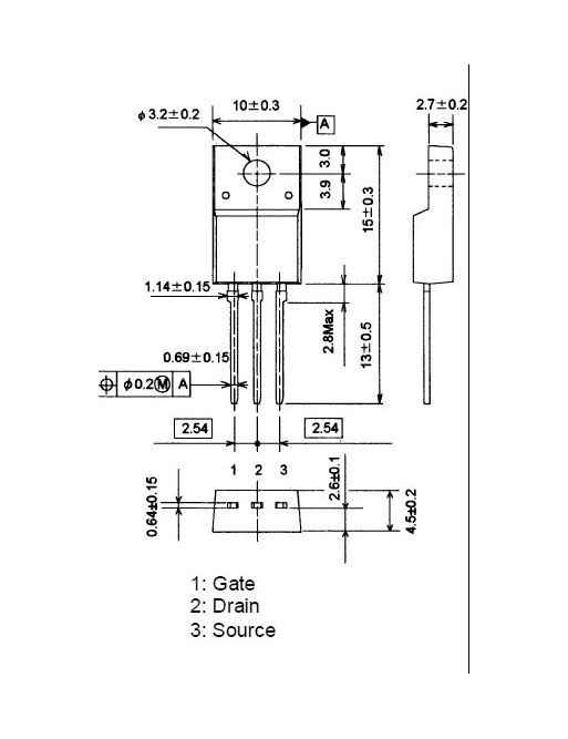 Transistor 2SK3569 Mosfet TO220