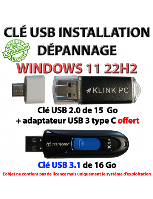Clé USB d'installation de Windows 11 version 24H2